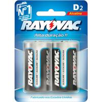 Pilha Alcalina Grande D 1,5V Rayovac