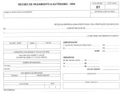 Recibo Pagamento Autonomo - RPA