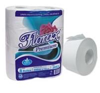 Papel Higienico Rolao 300m 100% Celulose c/ 8 rolos